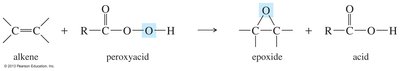 Epoxide synthesis from alkenes using peroxyacids