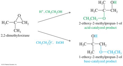 Regioselectivity of epoxide opening