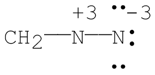 Possible Lewis structure for CH2N2