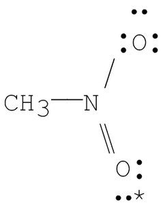 Lewis structure with starred oxygen
