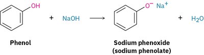 Resonance stabilization of phenoxide ion
