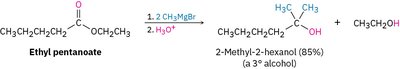 Grignard reaction with carboxylic acids