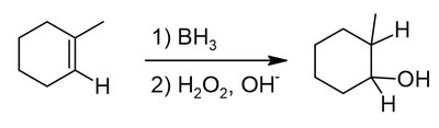 Anti-Markovnikov hydroboration