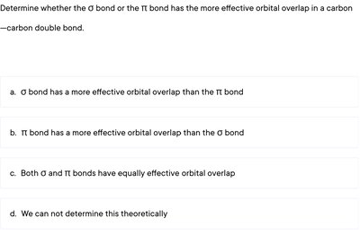 sigma and pi bond overlap comparison