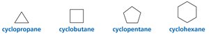 Cycloalkane structures