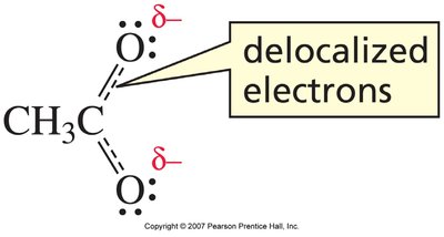 Delocalized electrons in resonance structures