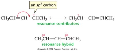 Resonance contributors and hybrid