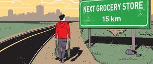 Food desert illustration