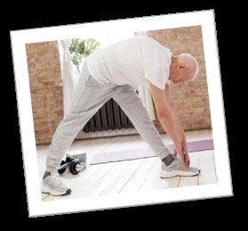 Woman exercising on stability ball