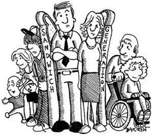 Sandwich generation cartoon