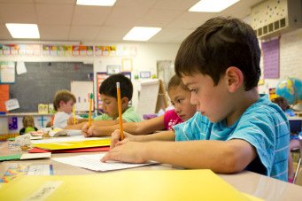 Children in classroom