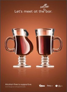 Alcohol-free supportive campaign poster