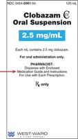 Medication label with boxed warning