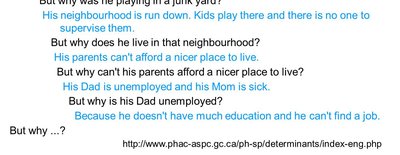 Continuation of Jason's causal chain, linking social determinants to health outcomes
