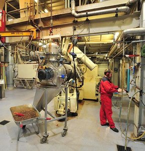 Feed processing facility for mycotoxin control