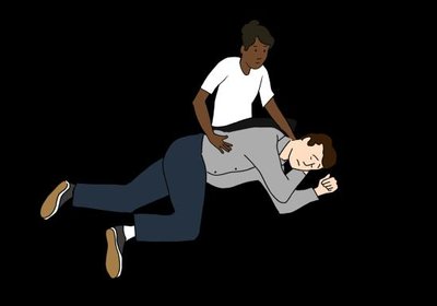 Recovery position for alcohol poisoning