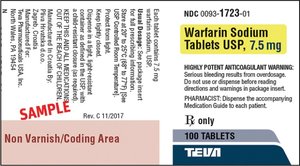 Warfarin sodium drug label