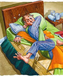 Older adult with sleep disturbance