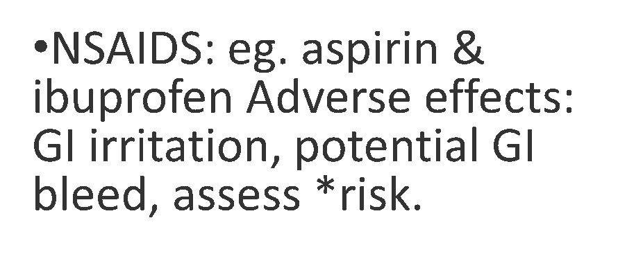 Narcotic Analgesics: acute and persistent pain