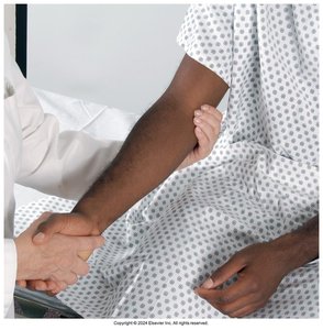 Palpation of the radial pulse