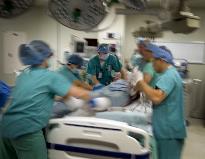 Medical team in emergency room