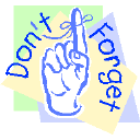 Reminder to not forget safety