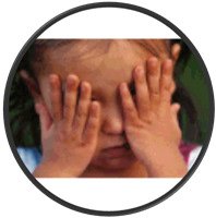 Child hugging themselves