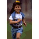 Child running outdoors