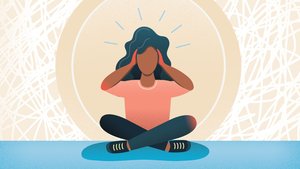 Illustration of a person experiencing stress