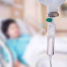 IV drip in hospital setting
