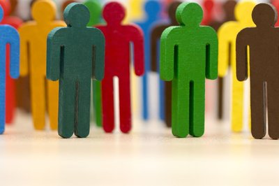 Colorful figures, symbolizing diversity and social engagement