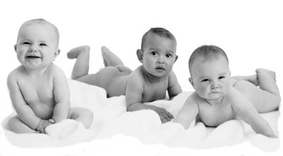 Infants lying on their stomachs