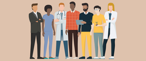 Illustration of diverse healthcare professionals