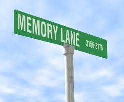 Memory Lane street sign, symbolizing memory recall