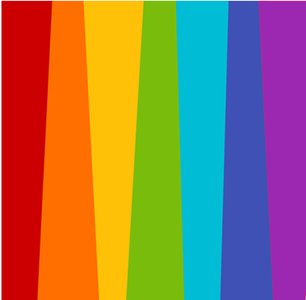 Rainbow stripes representing diversity and inclusion