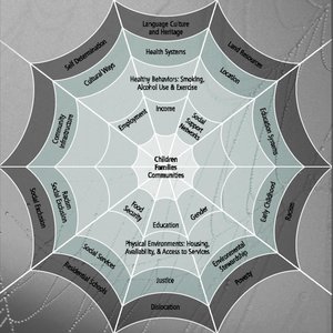 Diagram of general socioeconomic, cultural, and environmental determinants of health
