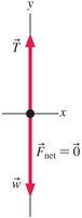 Free-body diagram for orangutan in equilibrium