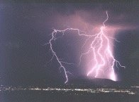 Lightning as a natural example of electric charge