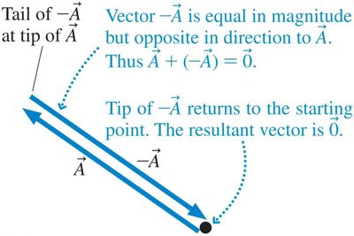Multiplication of vector by negative scalar