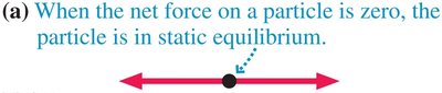 Net force zero for static equilibrium
