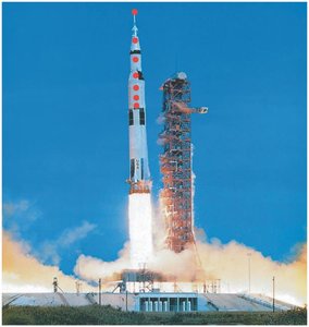 Rocket launch with constant acceleration