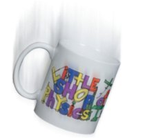 Falling mug, illustrating long-range gravitational force