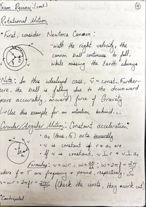 Rotational motion and centripetal acceleration diagrams