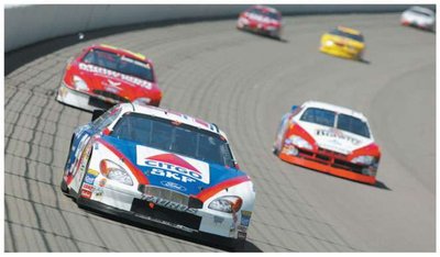 cars on a banked curve