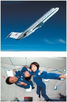 Aircraft and astronauts experiencing weightlessness