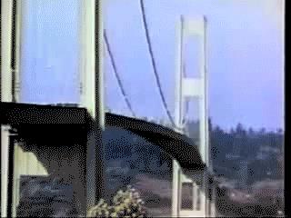 Tacoma Narrows Bridge collapse due to resonance