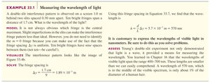 Worked example: Measuring the wavelength of light