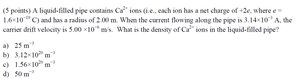 Current and drift speed question