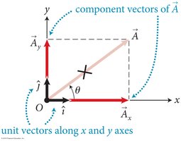 Component vectors and unit vectors