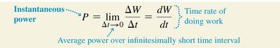 Instantaneous power formula